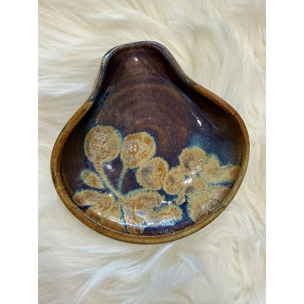 Handcrafted Ceramic Pottery Spoon Rest Decorative Dish Trinket Dish Earthy‎ Boho